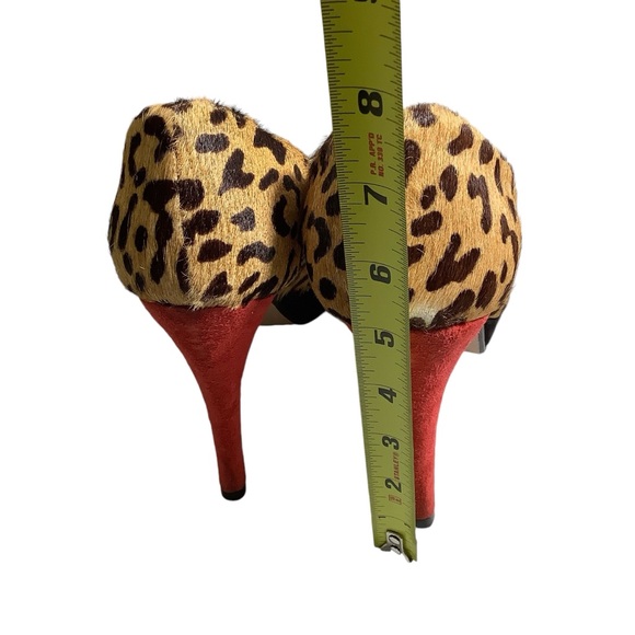 Zara Leopard Print Platform Heels - Picture 7 of 11